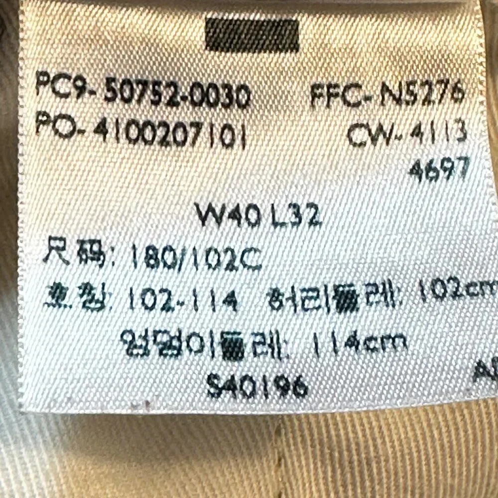 Levi’s Men's Khaki Flat Front Chino Pants 34W 29L PLS READ